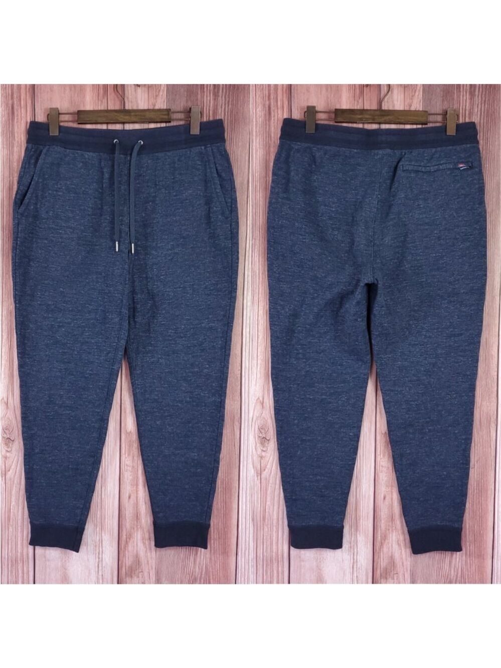 *READ* Faherty Mens XL Double Knit Sweatpants Navy Blue
